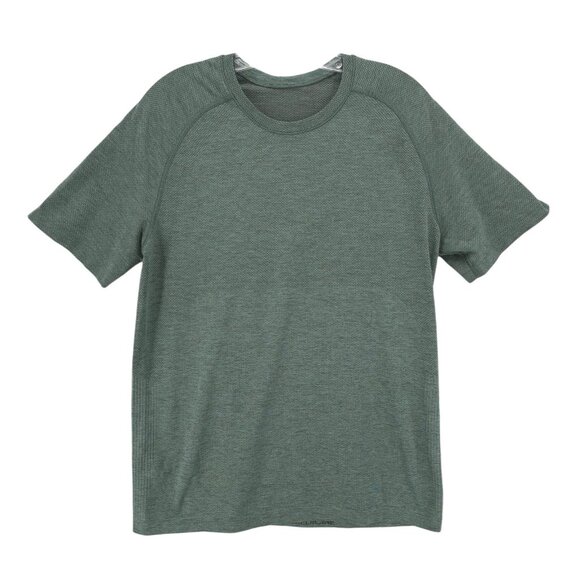 LULULEMON Metal Vent Tech Short Sleeve T-Shirt Tee Green Men's MEDIUM - Picture 1 of 5
